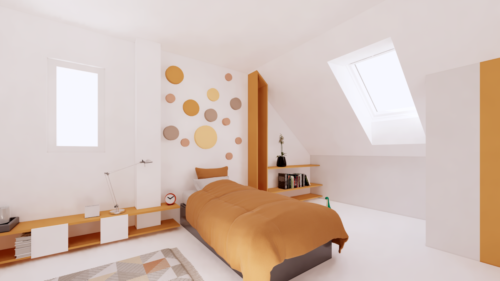 R+comble : chambre 2